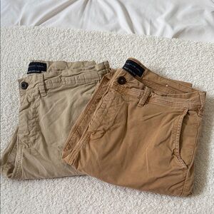 American Eagle Next Level Flex Men's Tan and Khaki Pants 31 x 34 EUC